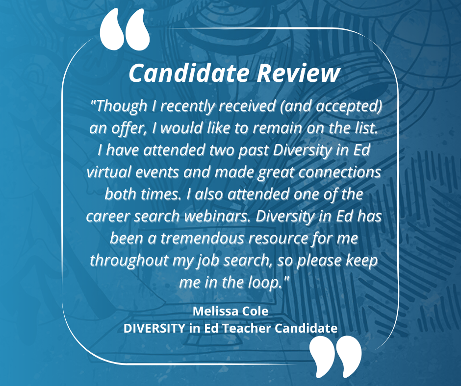 candidate testimonial from the career fair expo